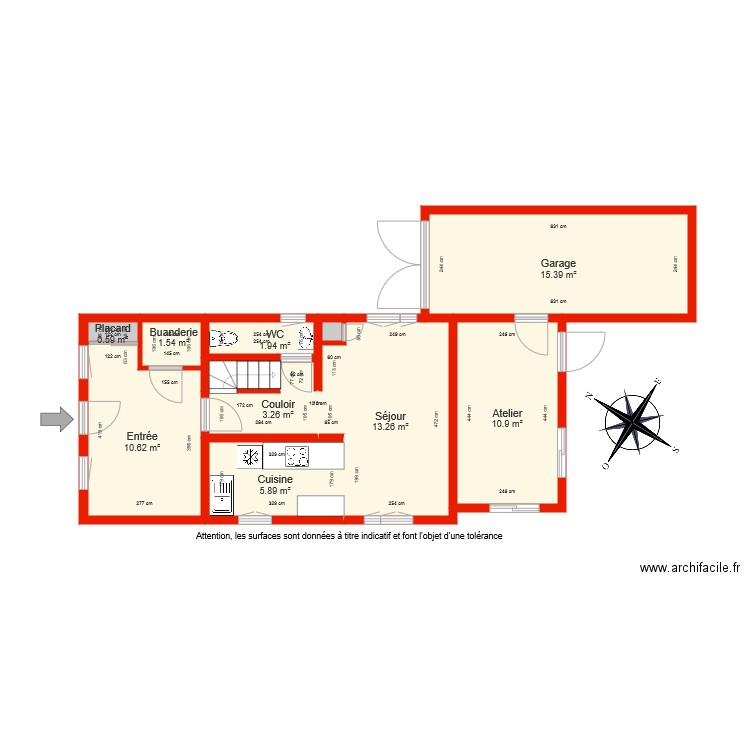 BI 5003 rdc côté. Plan de 0 pièce et 0 m2