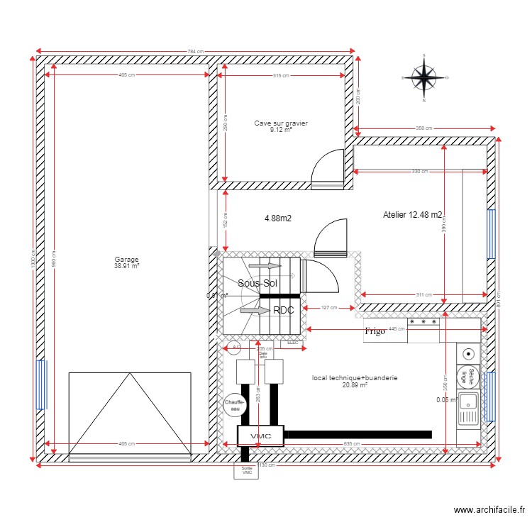 Plan VMC. Plan de 0 pièce et 0 m2