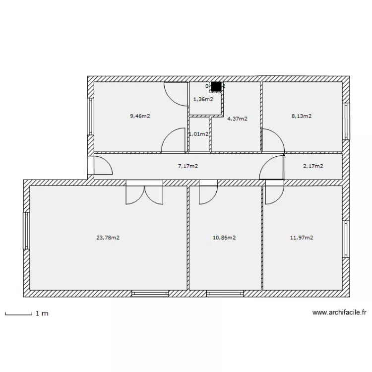 lmaison 2 actuelle. Plan de 