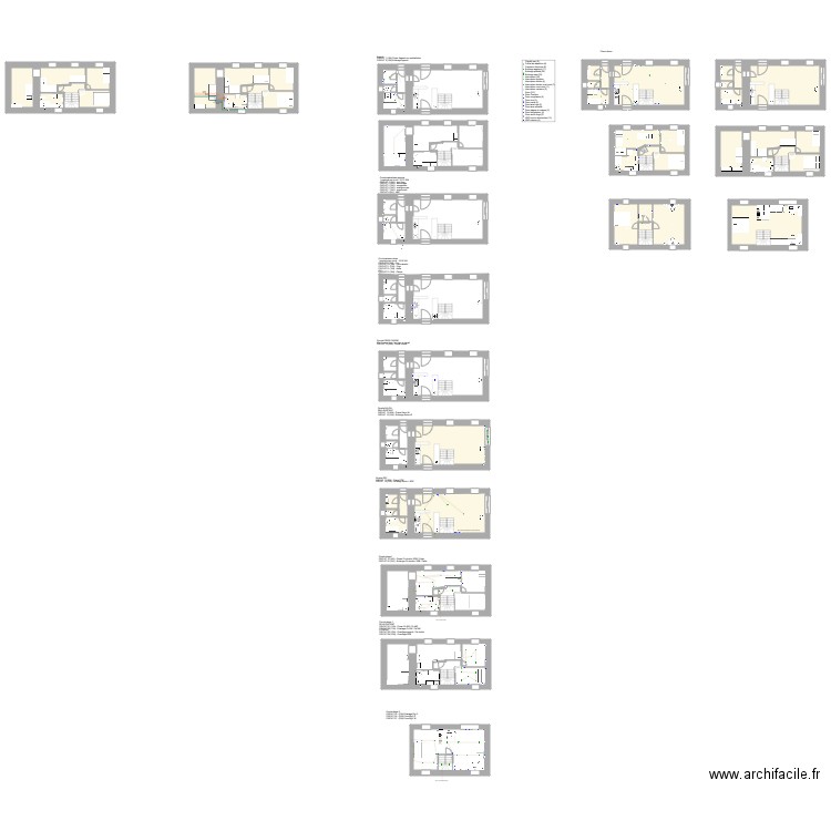 PLANS ELEC JANV 2022. Plan de 80 pièces et 905 m2