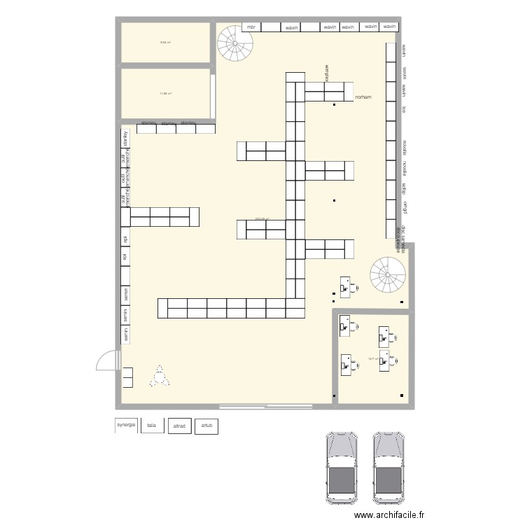 miramas 1. Plan de 4 pièces et 272 m2