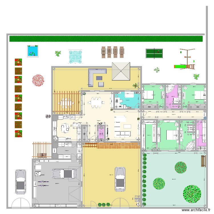 PLAN AC 8. Plan de 18 pièces et 531 m2