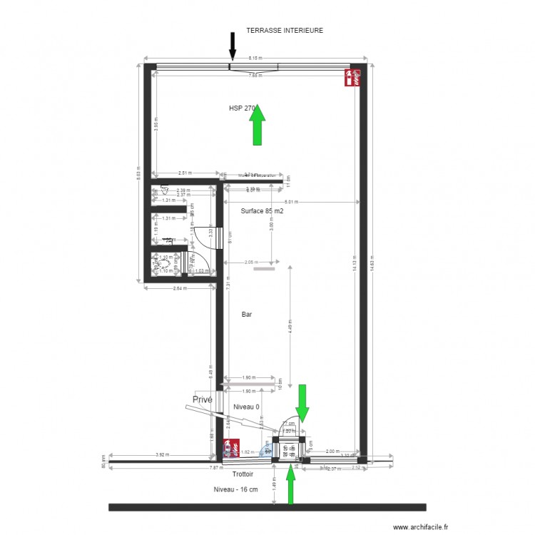 Manathan securité. Plan de 0 pièce et 0 m2