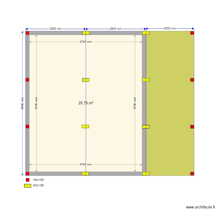 Сваи Путятино. Plan de 2 pièces et 37 m2