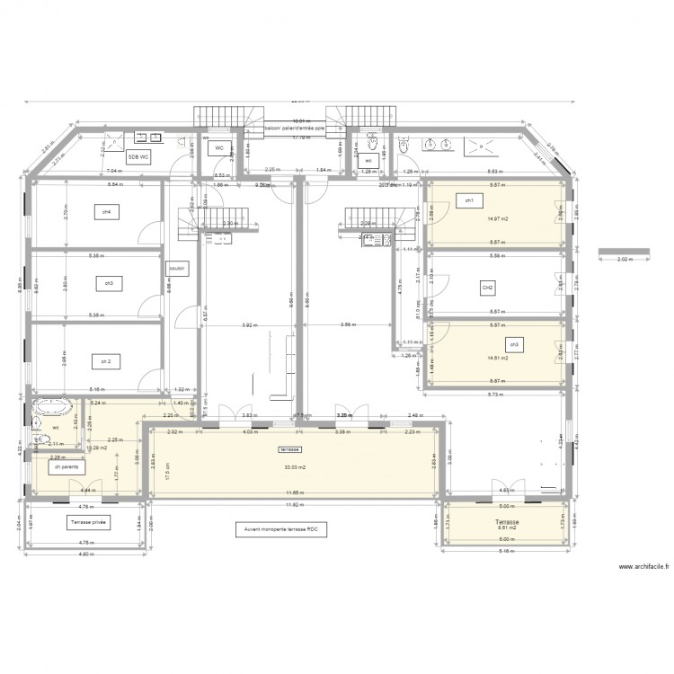 ETAGEcorrige. Plan de 0 pièce et 0 m2