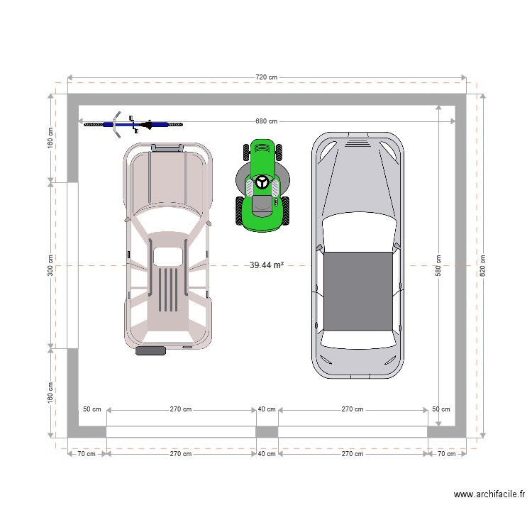 abri voitures. Plan de 0 pièce et 0 m2