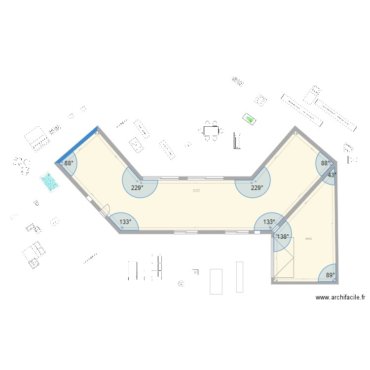 PLAN MAISON V 140 m2. Plan de 0 pièce et 0 m2