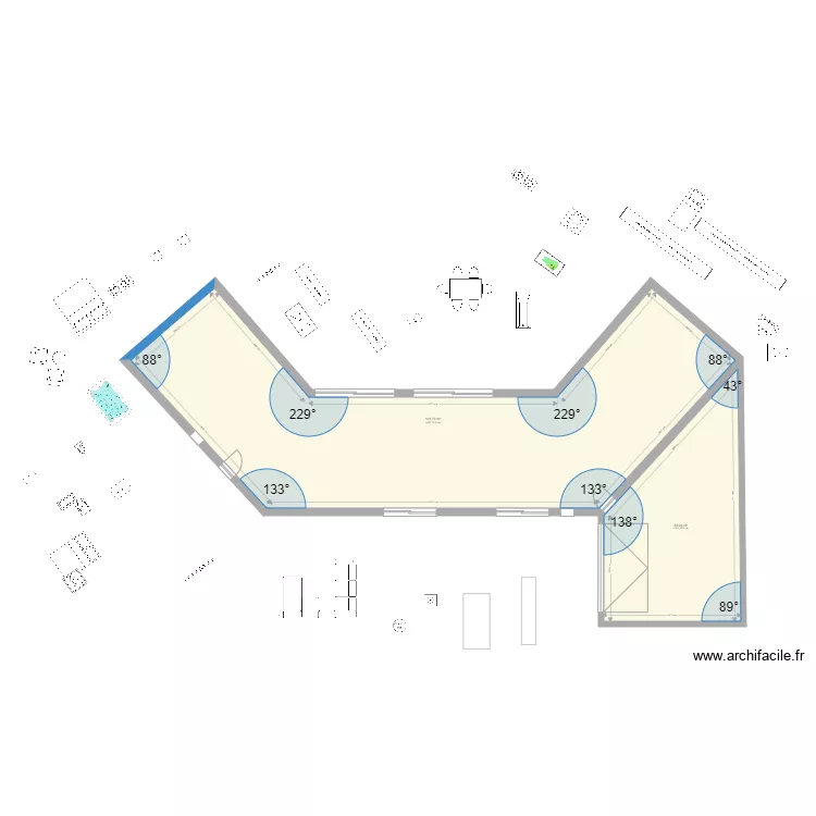 PLAN MAISON V 140 m2. Plan de 