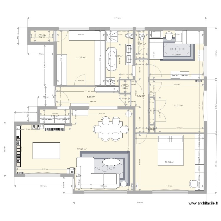 48 mar foch as is plus our furniture. Plan de 0 pièce et 0 m2