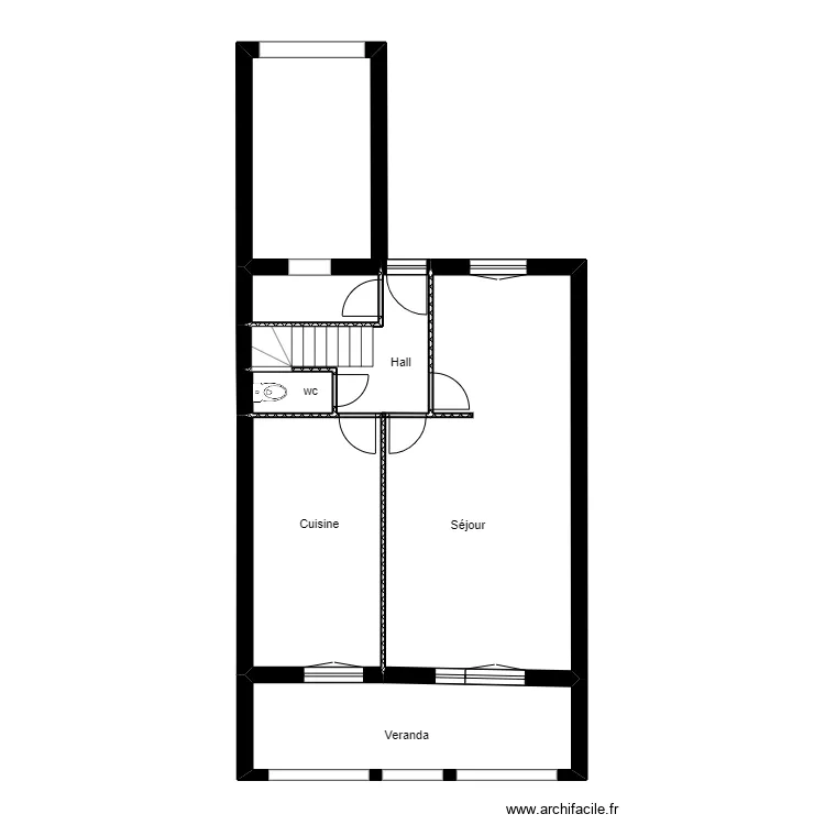 ODELLA RDC EXISTANT. Plan de 