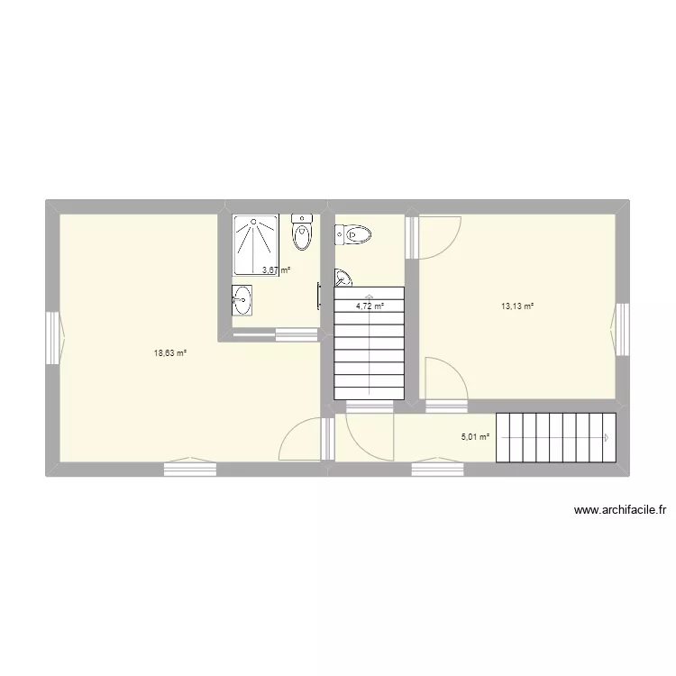1er étage le clerjus. Plan de 1er étage le clerjus. Plan de