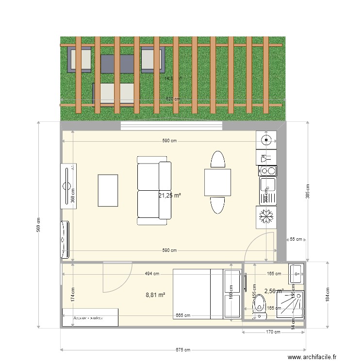 f2 bleu berre . Plan de 0 pièce et 0 m2