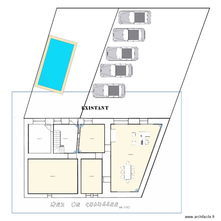 rdc 3. Plan de 0 pièce et 0 m2