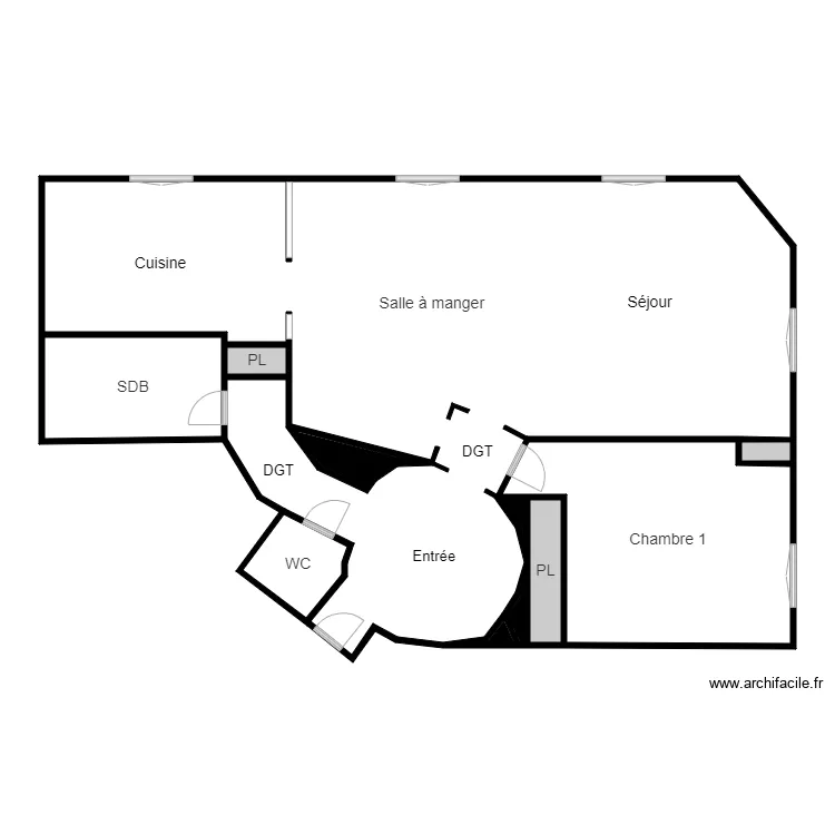 BERGUGNAT plan. Plan de 