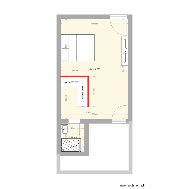 etage cour 2. Plan de 0 pièce et 0 m2