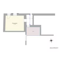 Existant avant travaux avec auvent