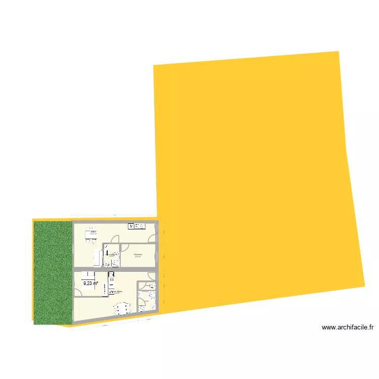 PROJET WIL. Plan de 7  et 76 m²