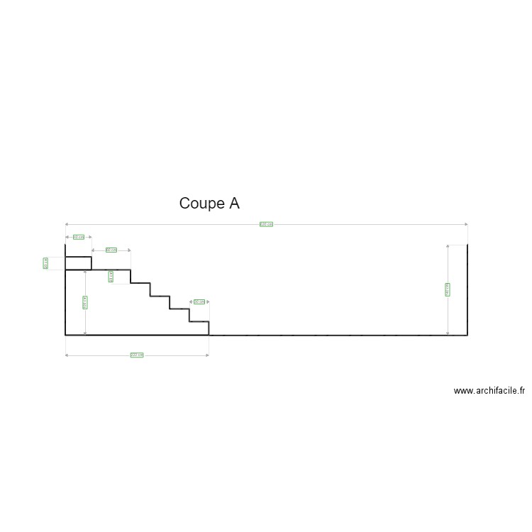 Coupe A piscine. Plan de 0 pièce et 0 m2