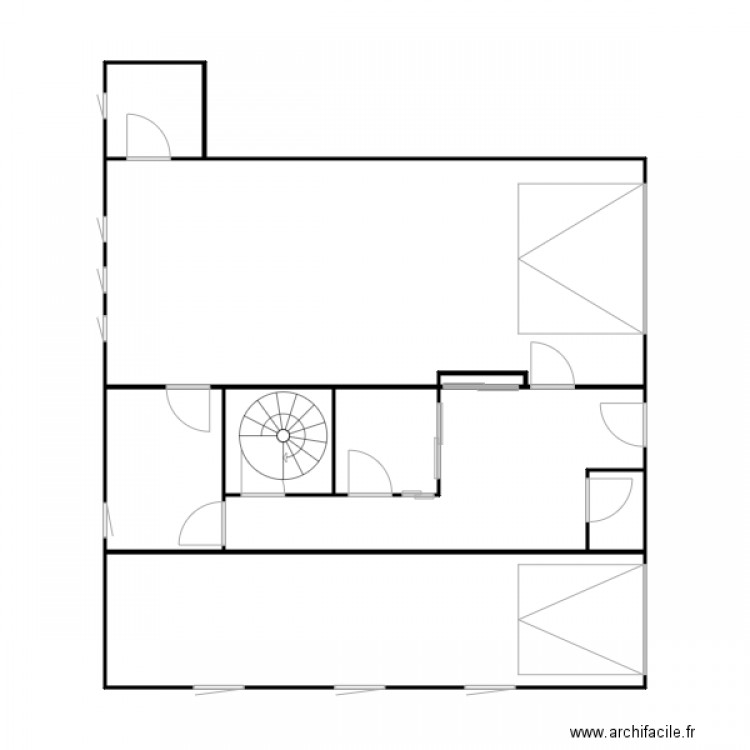 Moulins RDC. Plan de 0 pièce et 0 m2