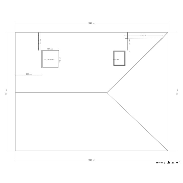DUDELANGE VELUX. Plan de 4 pièces et 80 m2