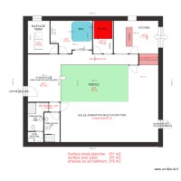 ESPACE BIEN ETRE implantation actuelle avec cotation