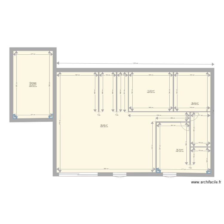 maison malaucene 1. Plan de 5 pièces et 136 m2