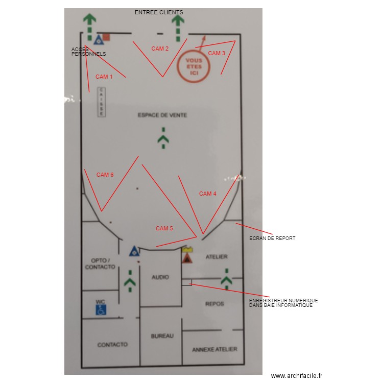 OPTICAL CENTER MONETEAU. Plan de 0 pièce et 0 m2