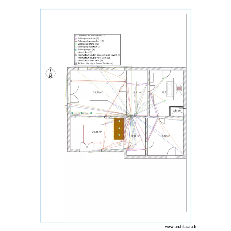 Eclairage Maison Cestas . Plan de Eclairage Maison Cestas . Plan de