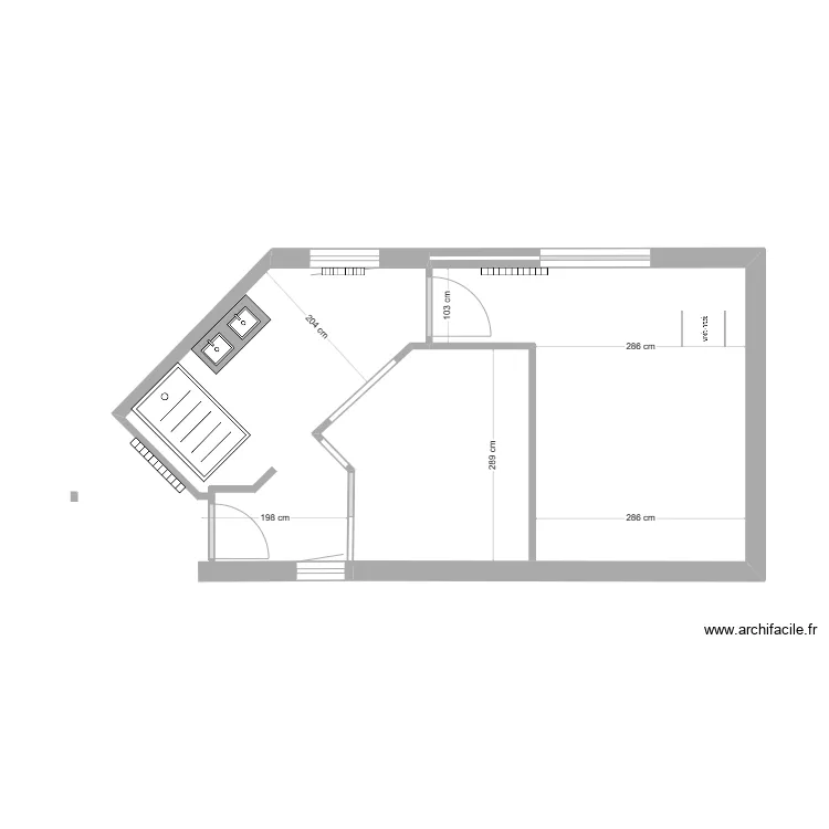 Maison3. Plan de 