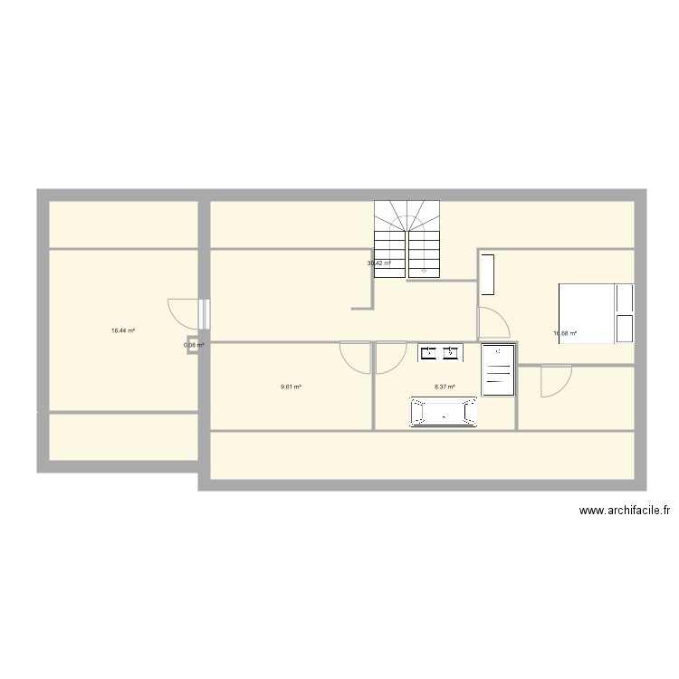 etage 1. Plan de 0 pièce et 0 m2