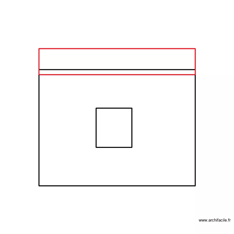 Fa&ccedil;ade nord abri voiture. Plan de 