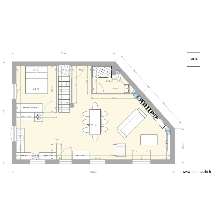 RdC option 52. Plan de 0 pièce et 0 m2