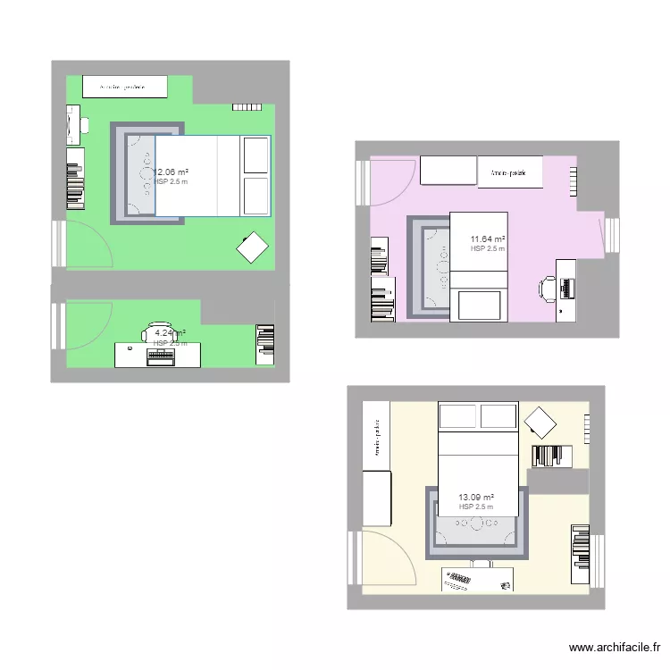 chambre enfant. Plan de chambre enfant. Plan de
