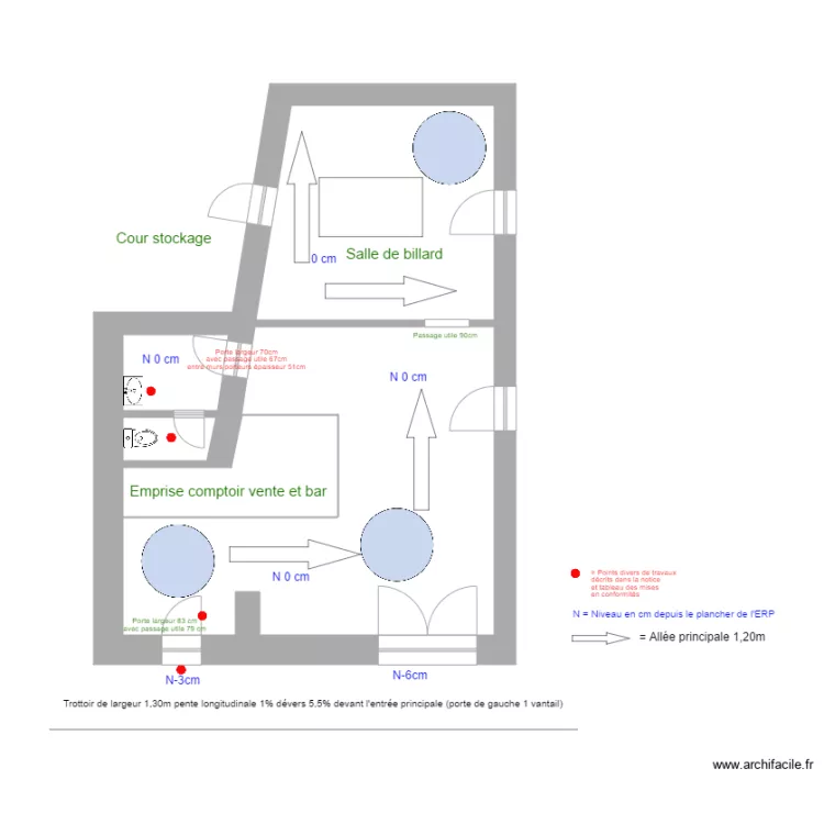 Bar tabac presse Le Mescal &agrave; La Fl&egrave;che. Plan de 