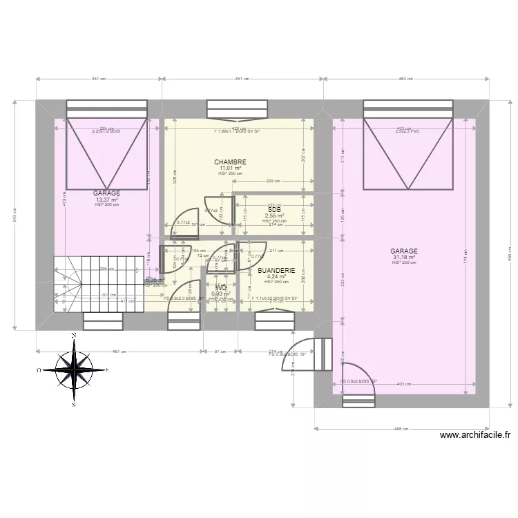 RIT-AE-BUGNAZET. Plan de 