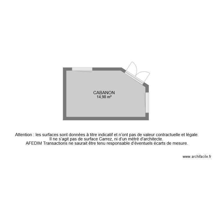 BI 7158 CABANON. Plan de 0 pièce et 0 m2