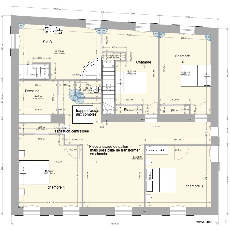 plan plassac verifier4 indice 2 etage pour chauffage. Plan de 0 pièce et 0 m2