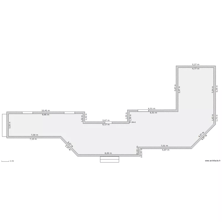 terrasse. Plan de 