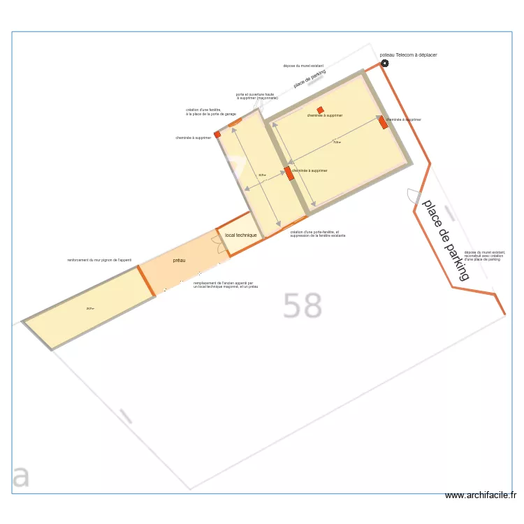 place de parking. Plan de place de parking. Plan de