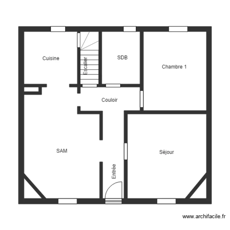 BETINETTI 1ETG. Plan de 