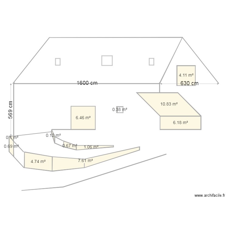 MAISON GOUAUX 02. Plan de 0 pièce et 0 m2