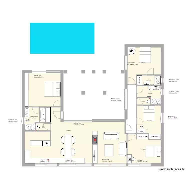 Maison2. Plan de 