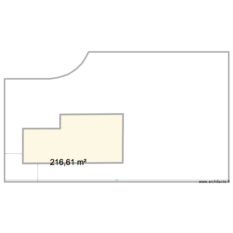 Terrain Laetitia. Plan de 1 pièce et 217 m2