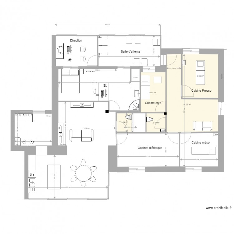 DIETETIC ET ESTHETIC VERSION 2. Plan de 0 pièce et 0 m2