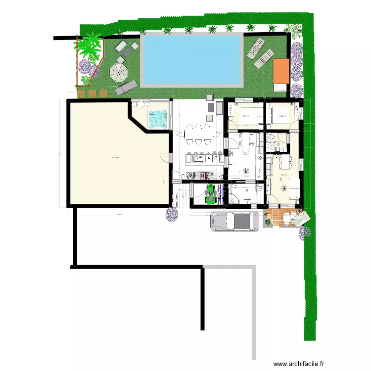 pool. Plan de pool. Plan de