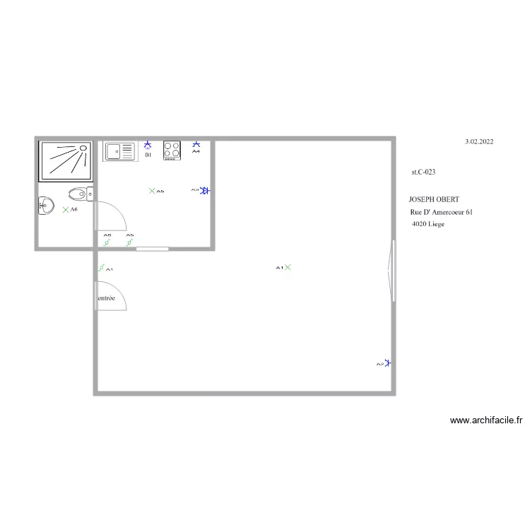 dom c024. Plan de 