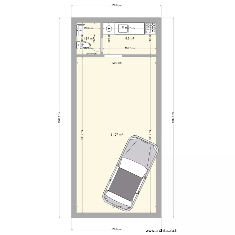 cuisine exterieure . Plan de 