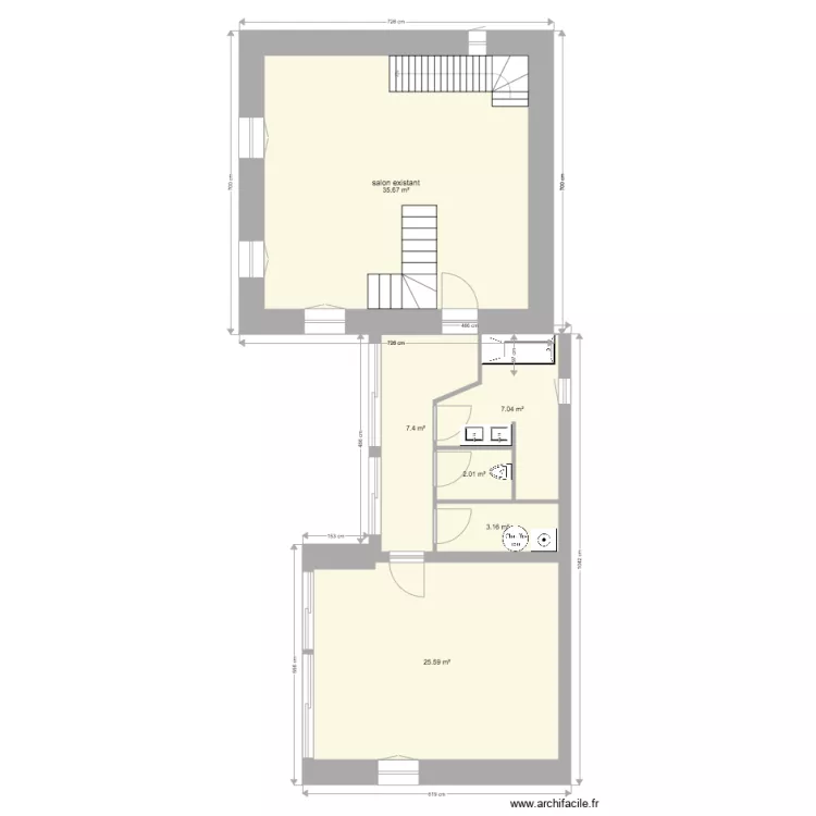 salon1avec extention. Plan de salon1avec extention. Plan de