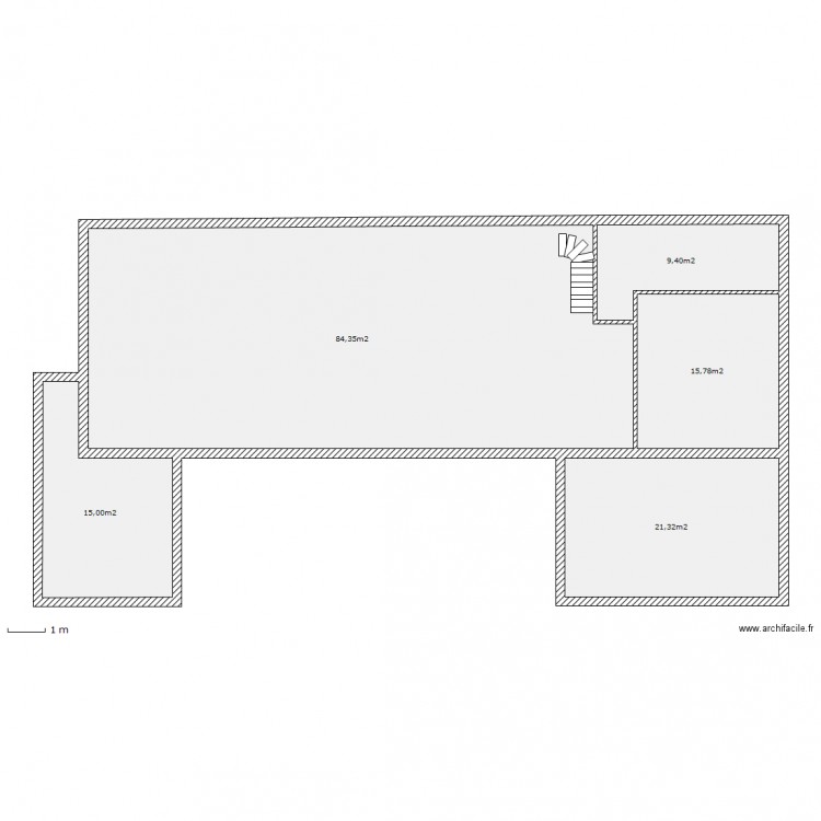 modele n°1 étage. Plan de 0 pièce et 0 m2