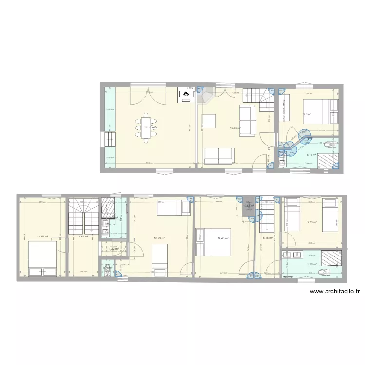 APPART MAD APRES BIS TER. Plan de 